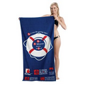 Custom Fiber Reactive Premium Terry Velour Beach Towel (30"x60")